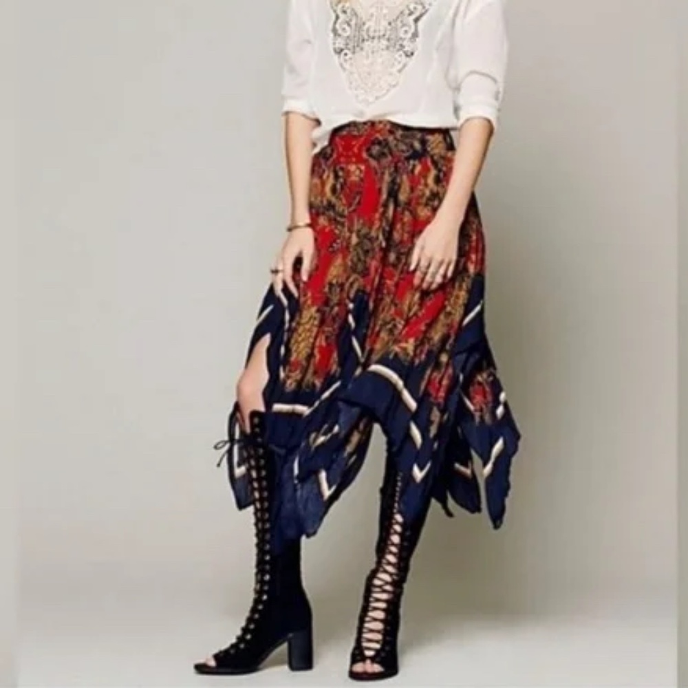 Free People Fly Away handkerchief skirt XS